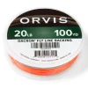 Orvis Dacron Fly Line Backing, 20lb 100yd, Orange