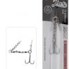 Mikado Jaws Double Evo Stinger XL-30kg Treble Hook No 1/0