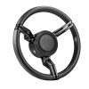 Båtratt Isotta Fanate Svart Läder 350mm Med Nav